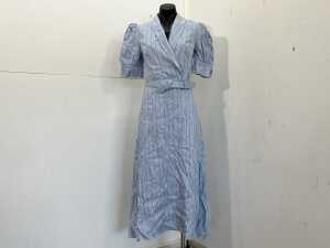 Rebecca Vallance Effie Midi Dress in Pale Blue, size 8