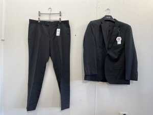 Axl + Co Diamond Classic jacket and pants suit in smoke