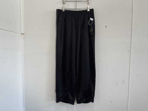 Designer style track pants in black, size M