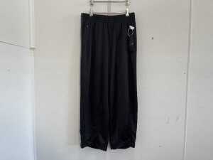 Designer style track pants in black, size M