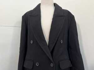 The Coatmaker Company The Noir Signature Full Length Cashmere Coat in black, size US 4 - 2
