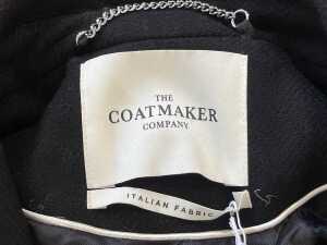 The Coatmaker Company The Noir Signature Full Length Cashmere Coat in black, size US 4 - 5