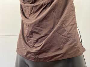 Henne Teevan Cowl Neck Top in Chocolate, size 10 - 3
