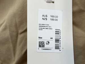 Tommy Hilfiger Co Blend GMD Chino Short in Beige, size 44 - 5