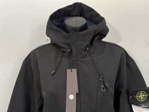 Designer style Hooded Jacket in Black. size 2XL - 2