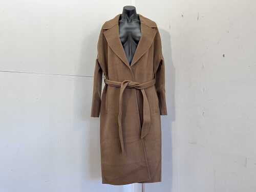 Assembly Label Ivy Wool Coat in Oak, size M