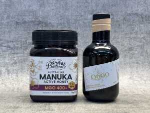 Barnes Naturals Manuka Honey & Quartz Hill Q600 Medicinal-Grad Olive Oil