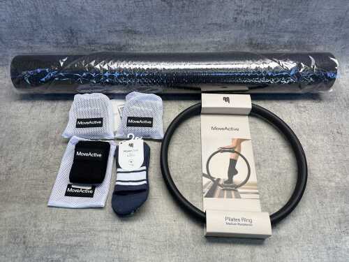 Group of MoveActive Pilates equipment