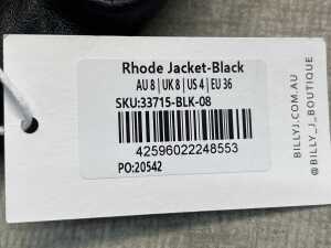 Billy J Rhode Jacket size AU 8 - 5
