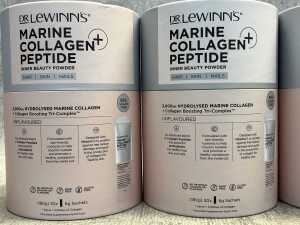Four packs of Dr. Lewinn's Marine Collagen Peptide powder - 2