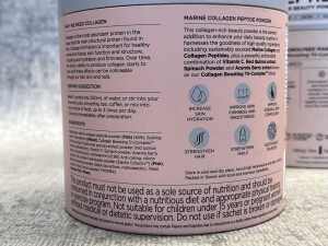 Four packs of Dr. Lewinn's Marine Collagen Peptide powder - 3
