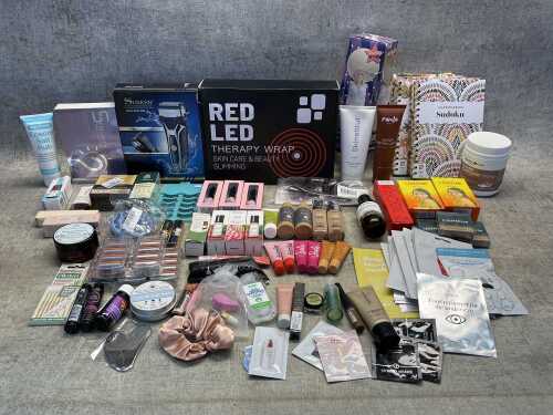 Group of beauty products