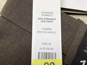 Forever New Ada Straight Leg Pant size 14 - 4