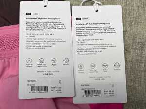 Two pairs of LSKD Accelerate 3" High-Rise Running Shorts size S - 4