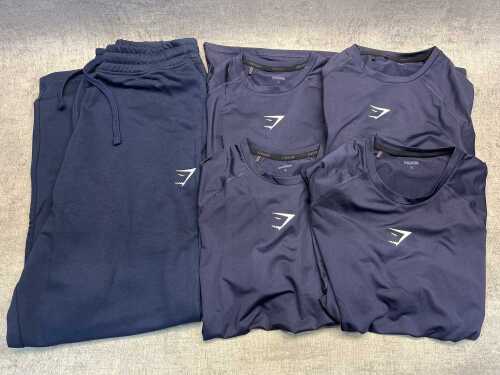Group of Gymshark clothing