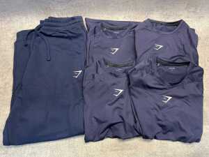 Group of Gymshark clothing