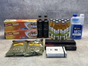 Group of food and drinks