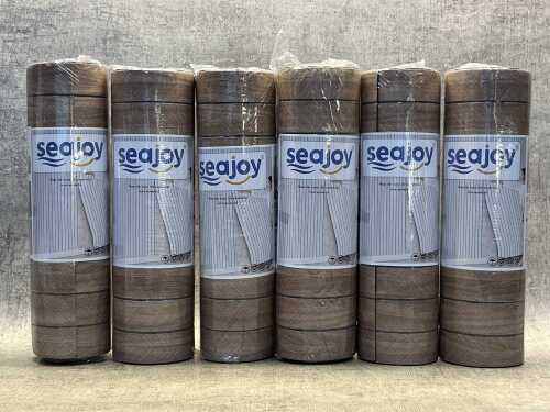 Six rolls of Seajoy wood-grain wall covering/wall stickers