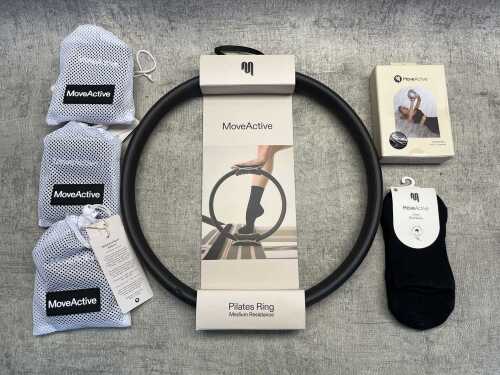 Group of MoveActive Pilates products