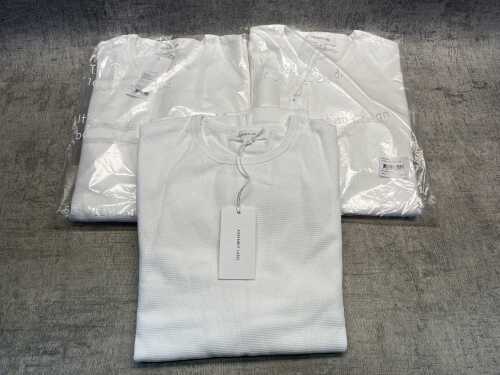 Three Assembly Label Layne Long Sleeve Tees, size M