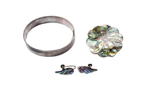 Collection of jewellery in sterling silver