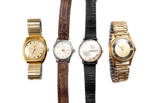 Four vintage automatic/winding watches