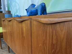 Chiswell mid century wave handled sideboard - 5