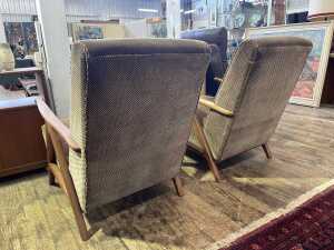 Schulim Krimper (1893-1971) pair of armchairs - 2