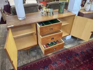 Danish teak mid century sideboard - 3