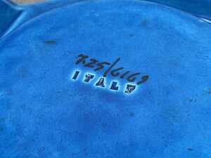 A Bitossi mid-century blue ceramic ashtray - 4