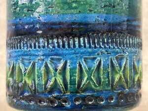 A Bitossi mid-century Blue Rimini ceramic vase - 2