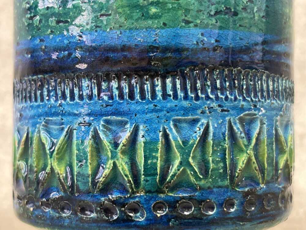 Bitossi Rimini Blue Collection A Bitossi mid-century Blue Rimini ceramic vase