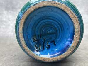 A Bitossi mid-century Blue Rimini ceramic vase - 4