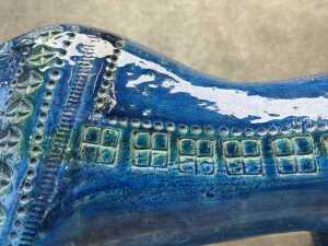 An Aldo Londi Bitossi Rimini Blue ceramic bull - 5