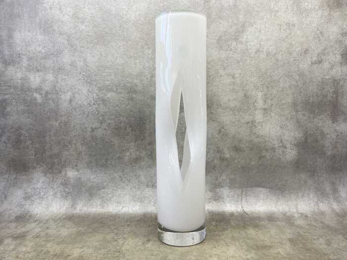 A Orrefors white glass vase