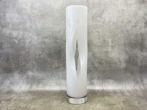 A Orrefors white glass vase