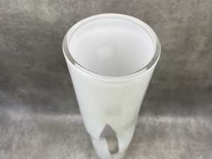 A Orrefors white glass vase - 4