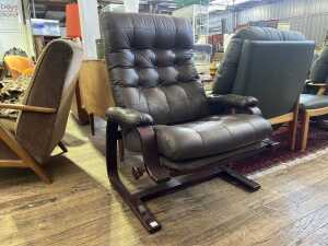 Gerald Easden for Module, mid-century cantilever reclining armchair. - 2