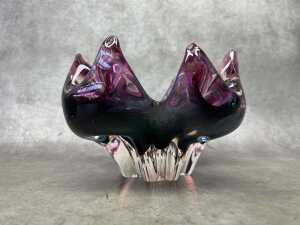 Two Mid-century art glass bowls - 3