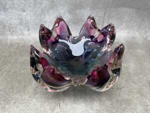 Two Mid-century art glass bowls - 5