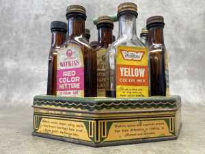 A J.R Watkins company tin display caddy - 3