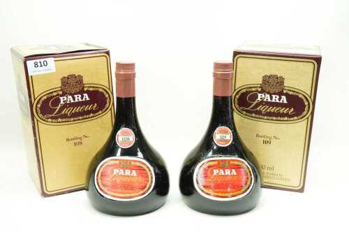 Two bottles of Para Liqueur vintage port