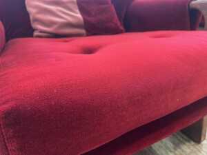 Mid century sleigh base 3 piece lounge suite - 5