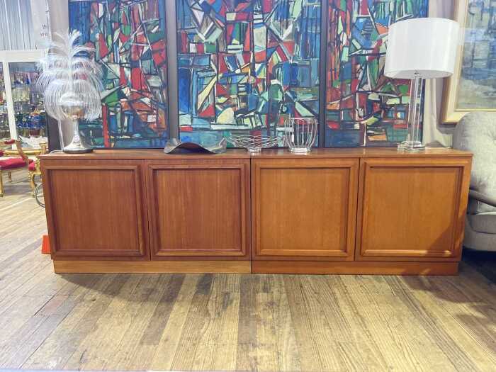 Pair of mid-century teak sideboards