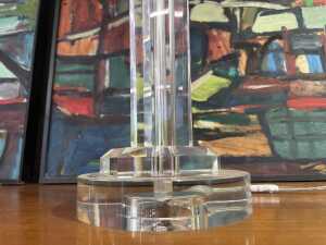 Panelled glass lamp - 2