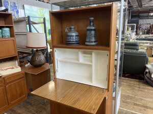 Mid century teak wall unit - 3