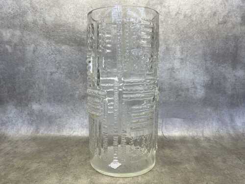 Pukeburg Swedish mid-century glass floor vase
