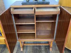 Ving&aring;kers M&ouml;belfabrik, Swedish Modern 'Adam and Eve' cabinet, 1930s - 3