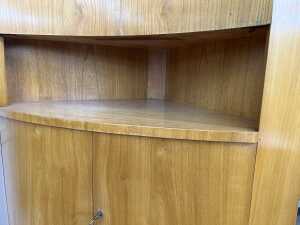 Scandinavian Art Deco ash corner cupboard, 1930s - 4