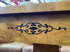 Swedish Biedermeier maple drop leaf table - 5